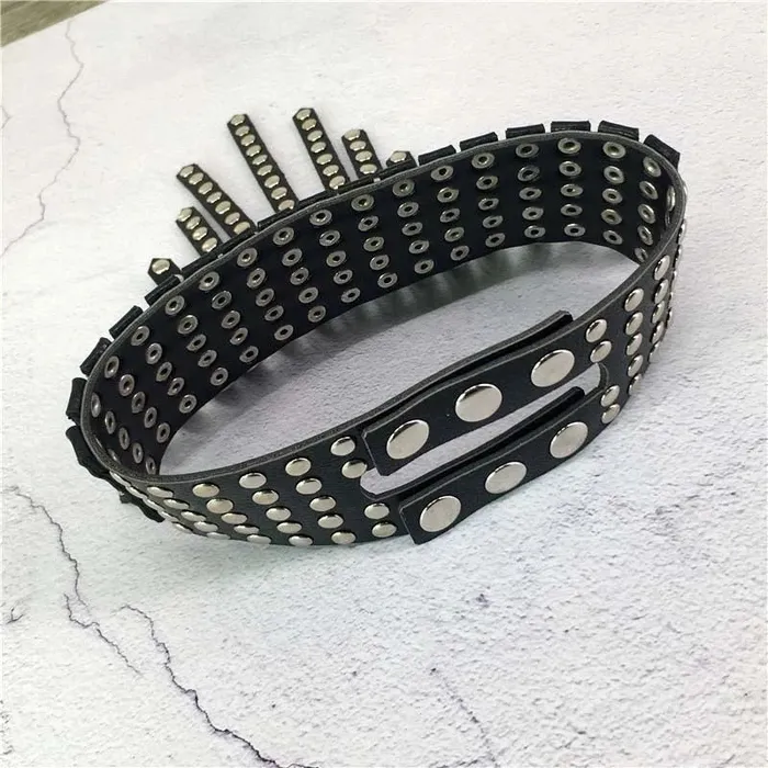House of Dasein Couples Collars Leashes Black Adjustable Leather Punk Metal O Ring Choker For Women Kitty Collar