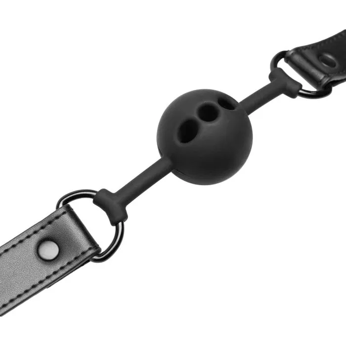 Anal Bedroom Fantasies Breathable Silicone Ball Gag Black