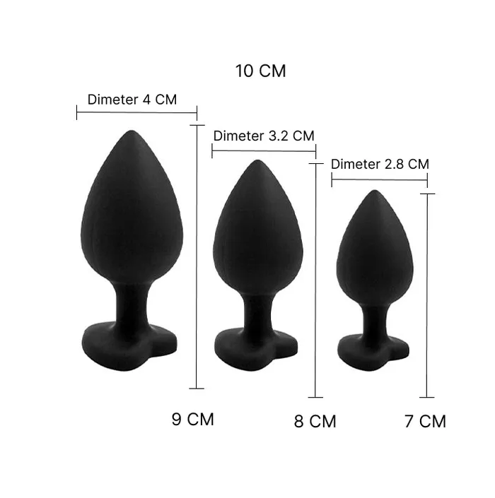 Heart Shaped Silicone Butt Plug Small By Yoni Anal Play Anal