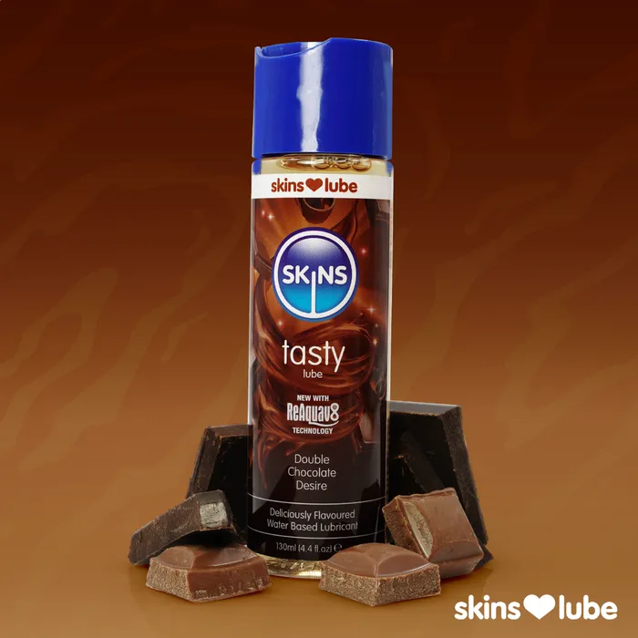 SKINS DOUBLE CHOCOLATE WATER BASED LUBRICANT 44 FL OZ 130ML Skins Lubricants