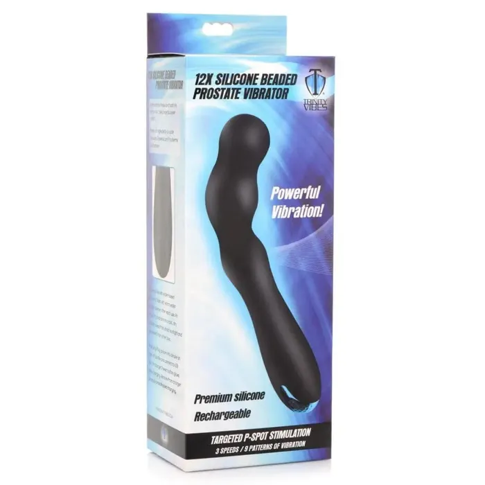 Trinity Vibes 12x Silicone Beaded Prostate Vibrator Anal