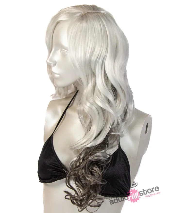 Pleasure Wigs Vibrators Pleasure Wigs Gina Wig WhiteGrey
