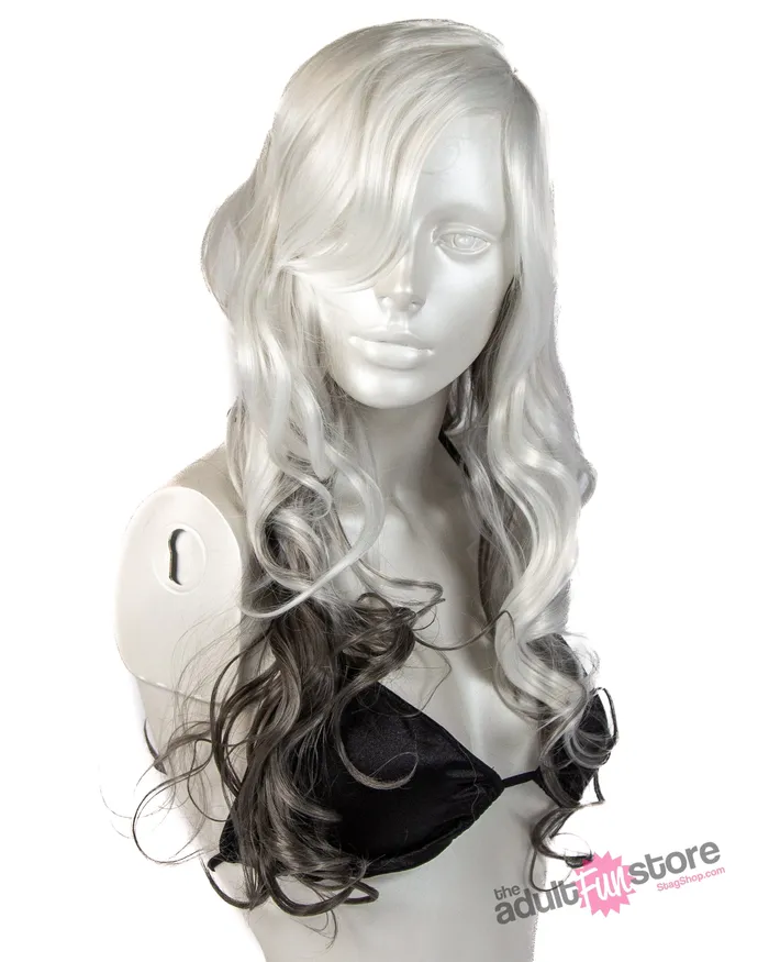 Pleasure Wigs Vibrators Pleasure Wigs Gina Wig WhiteGrey