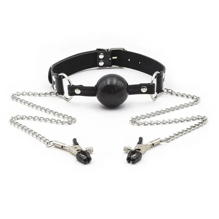 Lovegasm Couples Nipple Buster Ball Gag Bondage