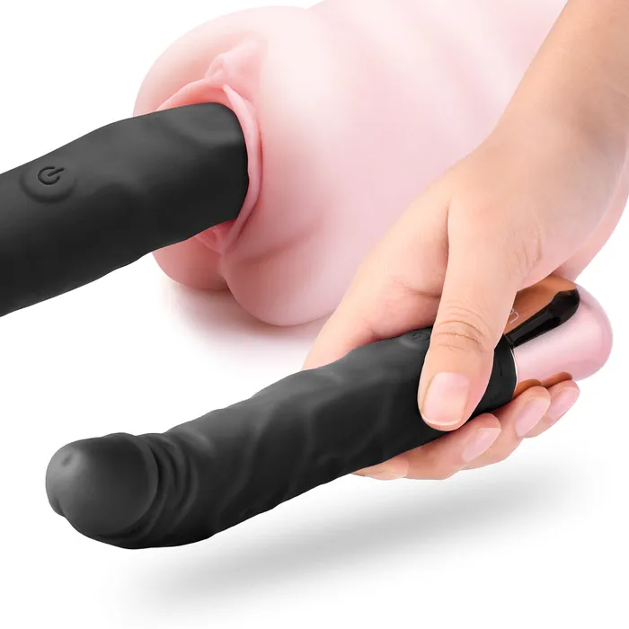 Female Sex Toys Black Realistic Gspot Dildo Vibrator Wand Massager Luvkis
