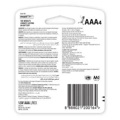 Male Sex Toys Energizer Energizer Max Alkaline Power E92 AAA Battery Value Pack