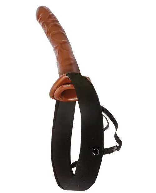Pipedream Products Fetish Fantasy Series 10 Chocolate Dream Hollow Strap On Female Sex Toys