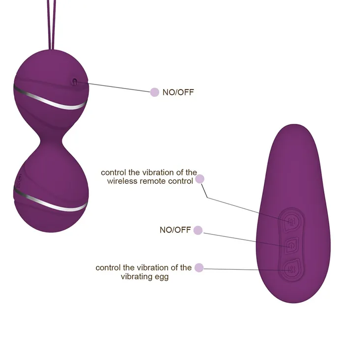 YOSPOSS Male Sex Toys 7 Speed Modes Wireless Control Vibrating Vagina Love Egg Kegel Ball