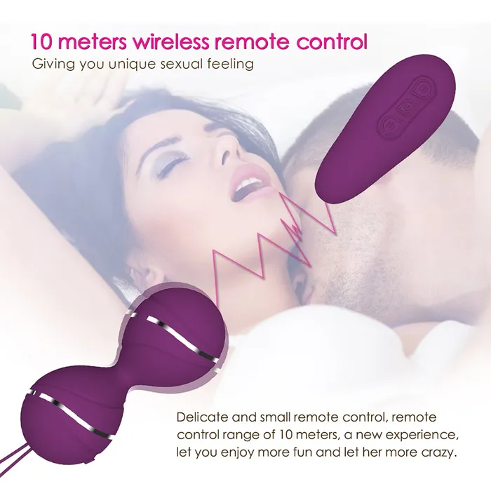 YOSPOSS Male Sex Toys 7 Speed Modes Wireless Control Vibrating Vagina Love Egg Kegel Ball