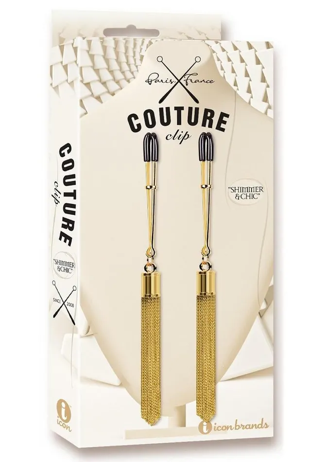 Couture Clips Vibrators Couture Clips Shimmer and Chic Nipple Clamps