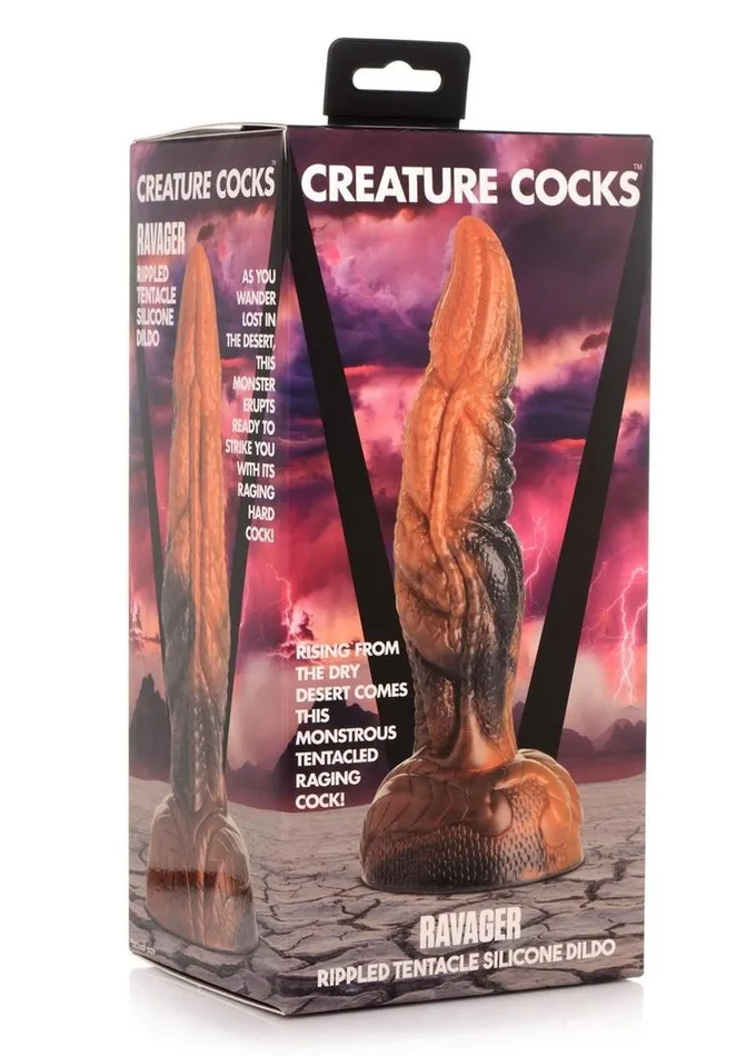 Creature Cocks Dildos Creature Cocks Ravager Rippled Tentacled Monster Silicone Dildo