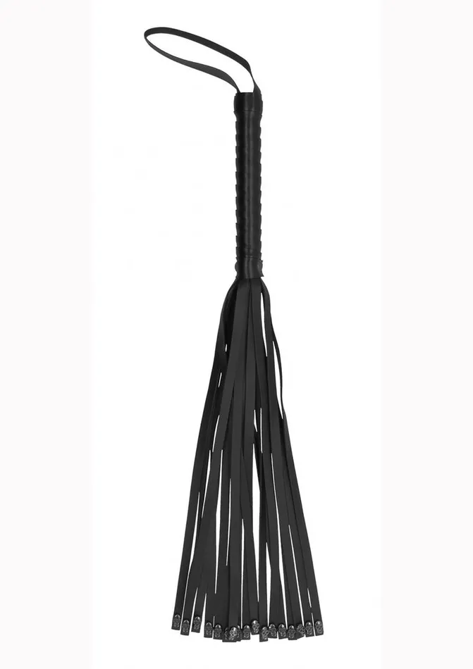 Ouch Skulls and Bones Leather Whip with Skulls Ouch Couples Ouch Skulls and Bones Leather Whip with Skulls Ouch Couples