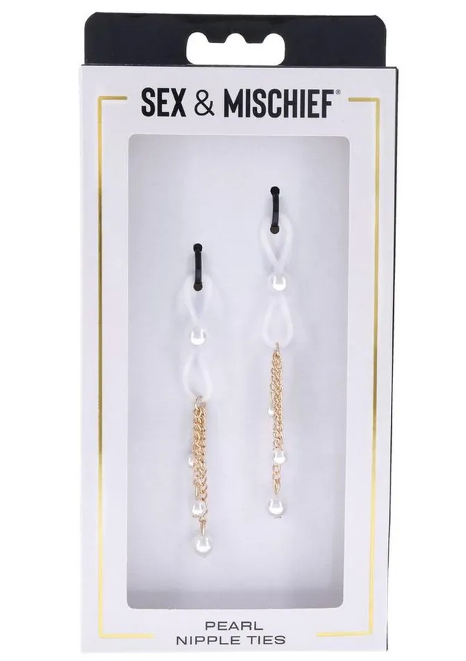 Sex and Mischief Sex and Mischief Pearl Nipple Ties Couples