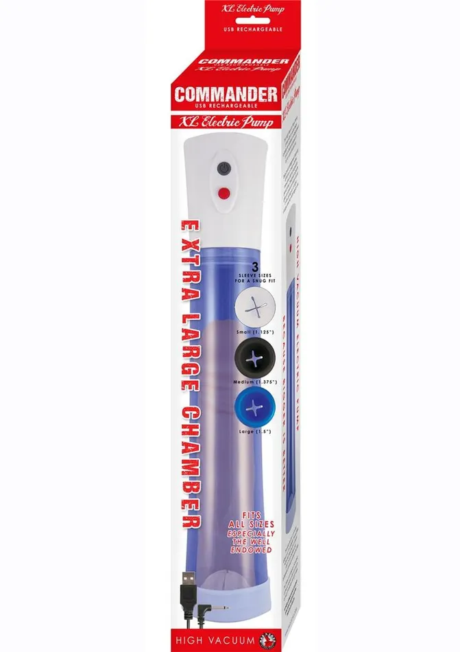 Commander Extra Large Electric Rechargeable Pump Commander Male Sex Toys Commander Extra Large Electric Rechargeable Pump Commander Male Sex Toys