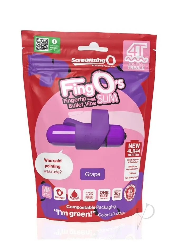 Female Sex Toys Screaming O 4t Fingo Slim Finger Vibrator