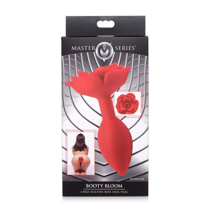 Master Series Anal Booty Bloom Silicone Rose Plug Large Red Master Series Anal Booty Bloom Silicone Rose Plug Large Red