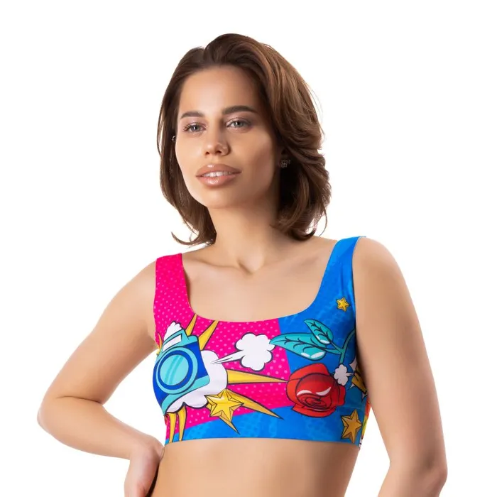 Mememe Lingerie Vibrators Comics Curios Crop Top